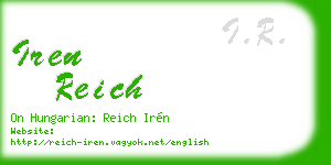 iren reich business card
